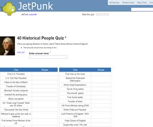 40 Historical People Quiz