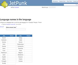 Language names in the language