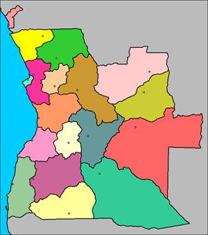 Mapa interactivo de Angola: provincias y capitales (luventicus.org)