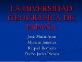 La diversidad geográfica de España