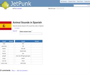 Animal Sounds in Spanish