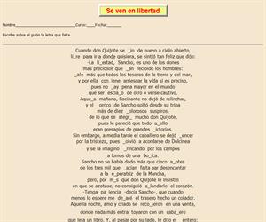 106ª Ficha de ortografía de Don Quijote de la Mancha