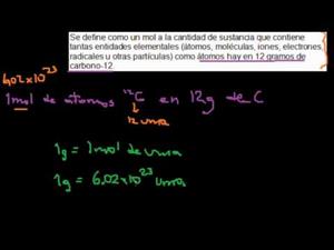 El Mol y el número de Avogadro (Khan Academy Español)