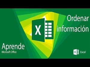 Ordenar información - Microsoft Excel