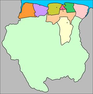Mapa interactivo de Surinam (luventicus.org)