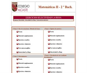 Matemáticas II - 2º Bachillerato (Colegio Alcaste)