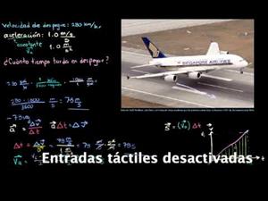 Distancia de despegue de aerobus A380 (Khan Academy Español)