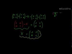 Ecuaciones matriciales 1