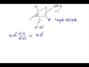 Cálculo de elementos en un triángulo rectángulo