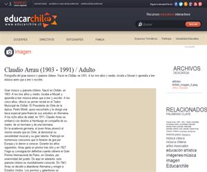 Claudio Arrau (1903 - 1991) / Adulto (Educarchile)