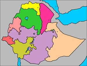 Mapa interactivo de Etiopía: regiones y capitales (luventicus.org)