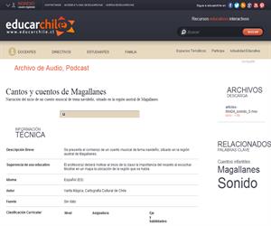 Cantos y cuentos de Magallanes (Educarchile)
