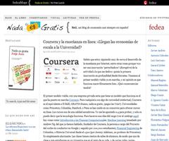 Coursera y la enseñanza en línea: ¿Llegan las economías de escala a la Universidad? | Nada Es Gratis