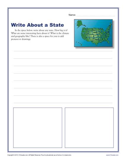 Write About a State
