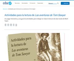 Actividades para la lectura de Las aventuras de Tom Sawyer