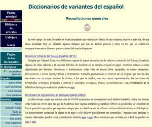 Diccionarios de variantes del español (Universidad de León)