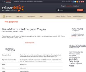 Lírica chilena: la ruta de los poetas V región (Educarchile)