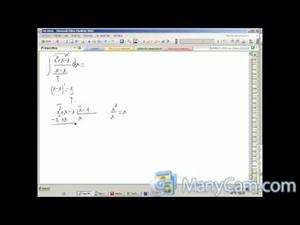 Cálculo de una integral racional sencilla
