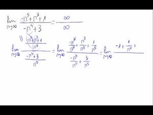 Límite de una sucesión - Cociente de polinomios