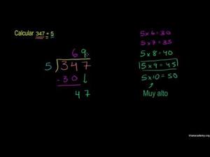 División de números enteros y aplicaciones - Parte 3 (Khan Academy Español)