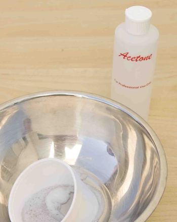 Melting Styrofoam with Nail Polish Remover: the Separation of Polymers