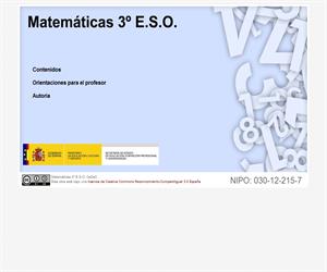 Libro digital de matemáticas para 3º ESO (cedec)