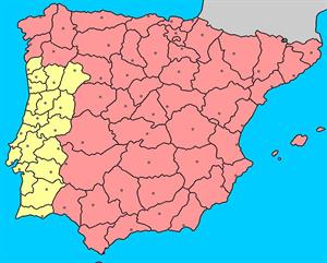 Mapa interactivo de la Península Ibérica: provincias, distritos y capitales (luventicus.org)