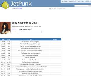 June Happenings Quiz