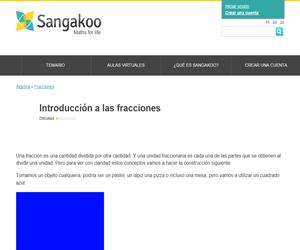 Introducción a las fracciones (Sangakoo)