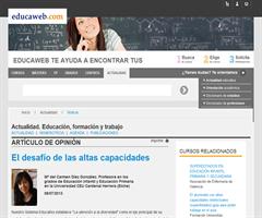El desafío de las altas capacidades | Mª del Carmen Díez (Educaweb.com)
