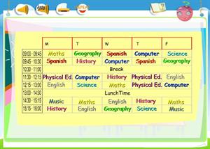 School Subjects (My Timetable II): comprensión de inglés para 5º de Primaria