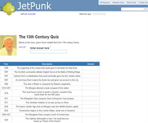 The 13th Century Quiz