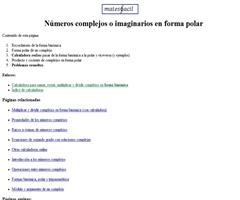 Calculadora Online Formas Polar Y Binomica De Numeros Imaginarios