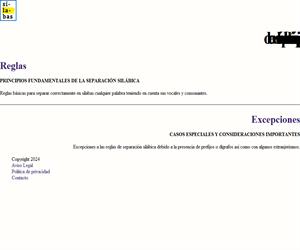 Silabas.com - Explicaciones detalladas sobre silabación