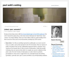 Linked, open, semantic? - Paul Walk's weblog