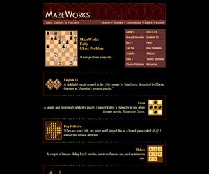 MazeWorks. El ajedrez y otros juegos de inteligencia en inglés