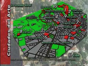 Granada. Mapa interactivo