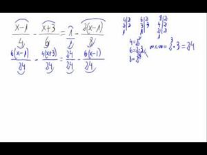 Ecuación de primer grado - fracciones