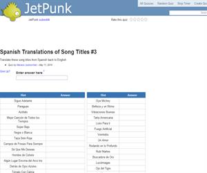 Spanish Translations of Song Titles 3