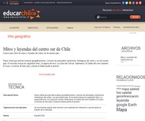 Mitos y leyendas del centro sur de Chile (Educarchile)