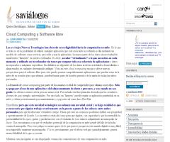 Cloud Computing y Software libre | Savialogos. Juan Urrutia