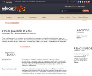 Período paleoindio en Chile (Educarchile)