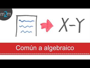 Traducción de lenguaje común a algebraico
