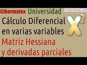 Matriz hessiana y Derivadas Parciales. Cibermatex