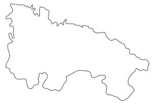 Mapa político mudo de La Rioja (Anaya)