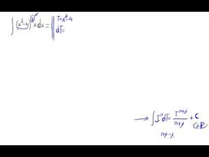 Integral de una potencia de un polinomio por un monomio