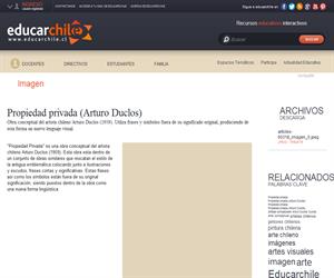 Propiedad privada (Arturo Duclos) (Educarchile)