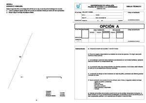 Examen de Selectividad: Dibujo técnico. Andalucía. Convocatoria Septiembre 2013