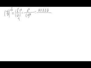 Potencia de números racionales (Exponentes negativos)