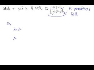 Cálculo de un punto de una recta